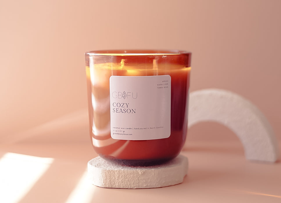 Apple Cider + Glazed Donut Candle