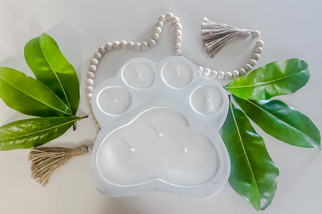 Paw Print Dough Bowl Candle | Odor Eliminating