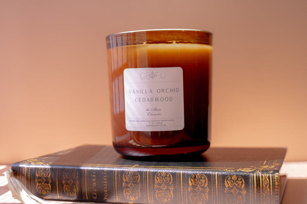 Apple Blossom + Warm Amber Candle