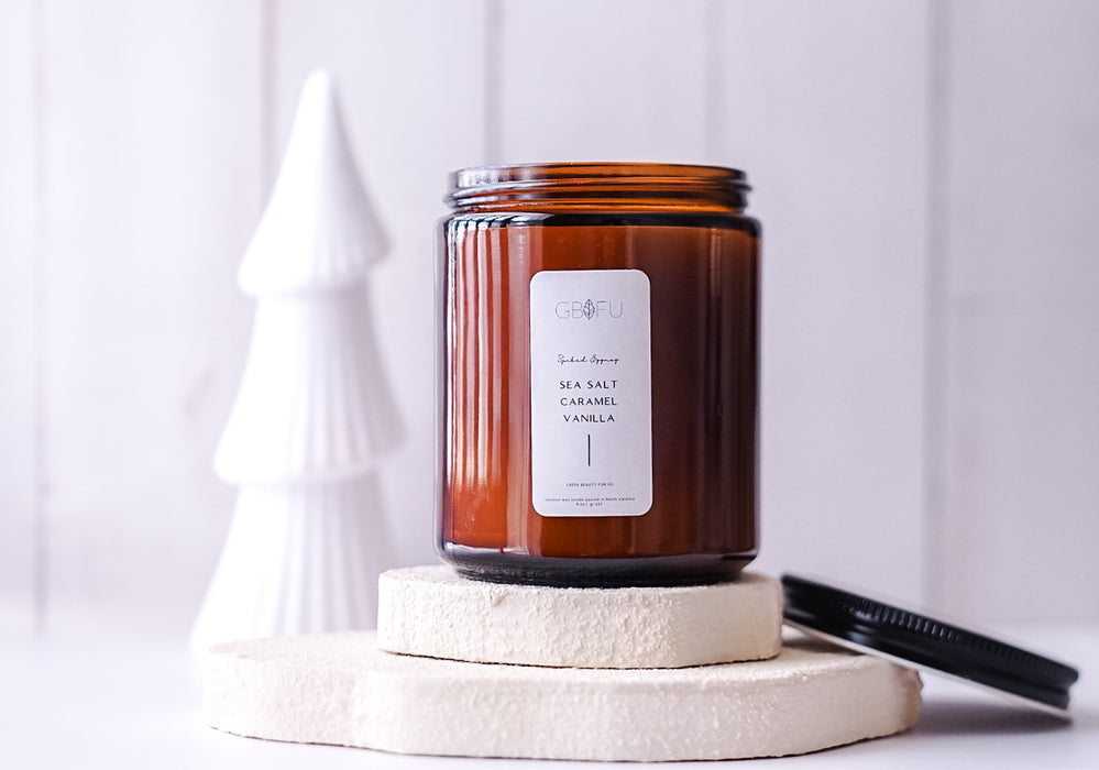 Sea Salt Caramel + Vanilla Candle