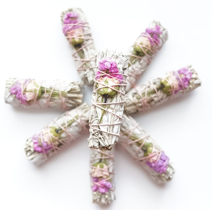 white sage with dried flowers